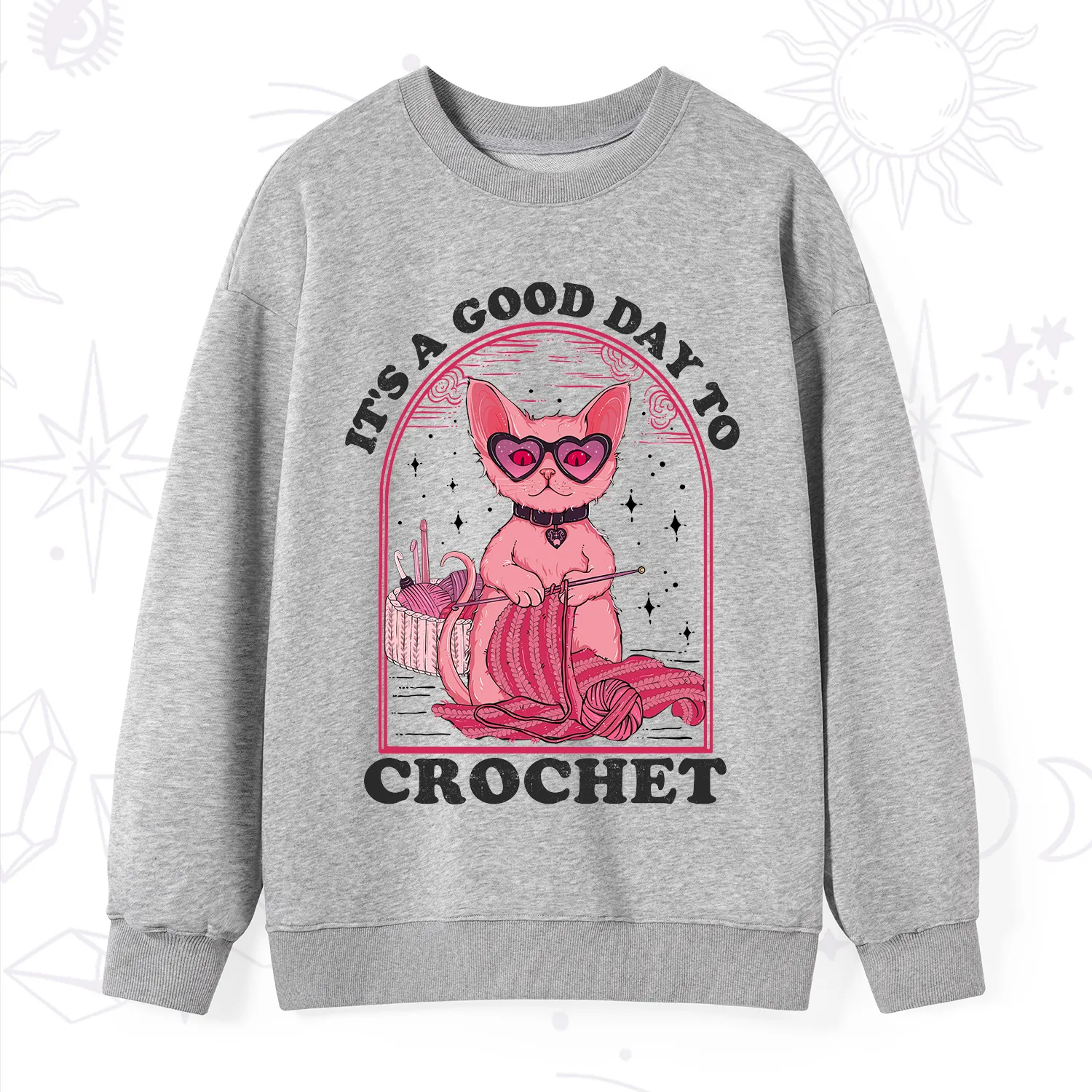 Purplehecate It's A Good Day To Crochet Sweatshirt