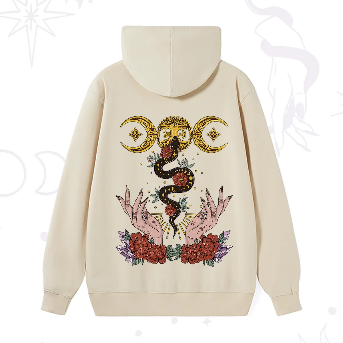 Purplehecate Lunar Bloom Hoodie