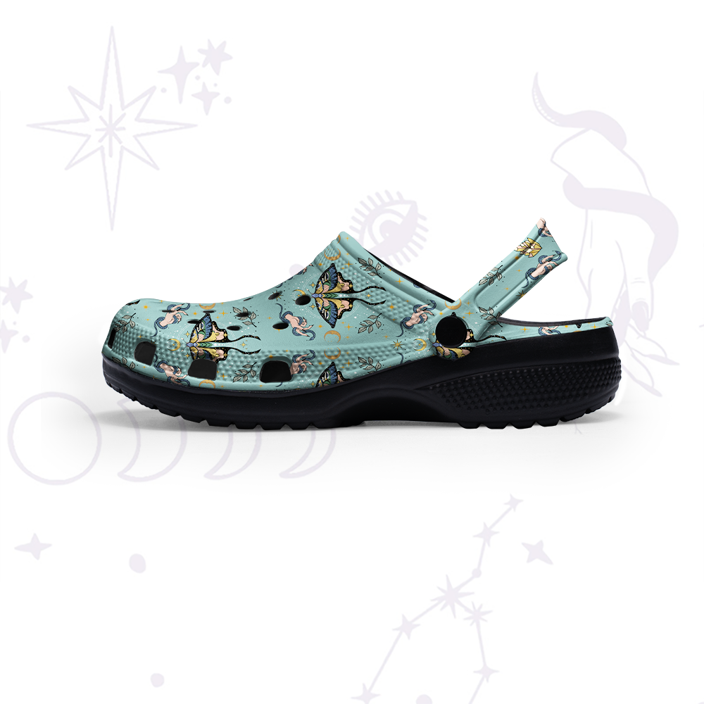 Purplehecate Mystical Moth Rubber Clogs
