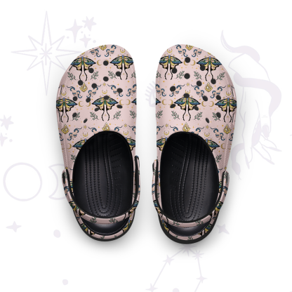 Purplehecate Mystical Moth Rubber Clogs