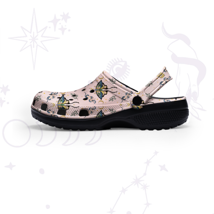 Purplehecate Mystical Moth Rubber Clogs