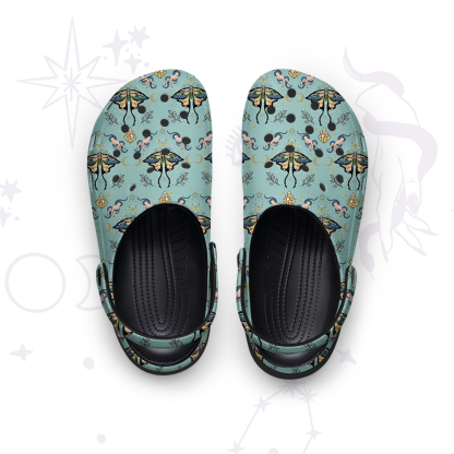 Purplehecate Mystical Moth Rubber Clogs