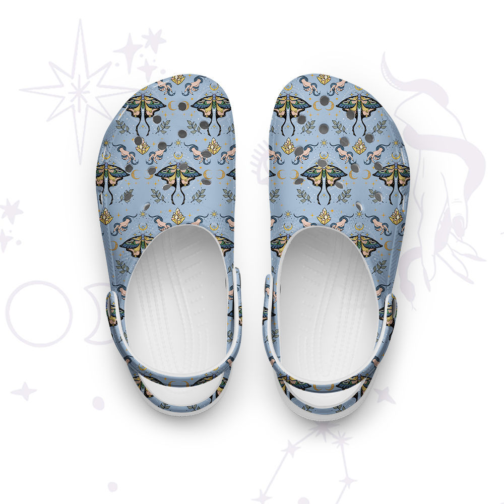 Purplehecate Mystical Moth Rubber Clogs