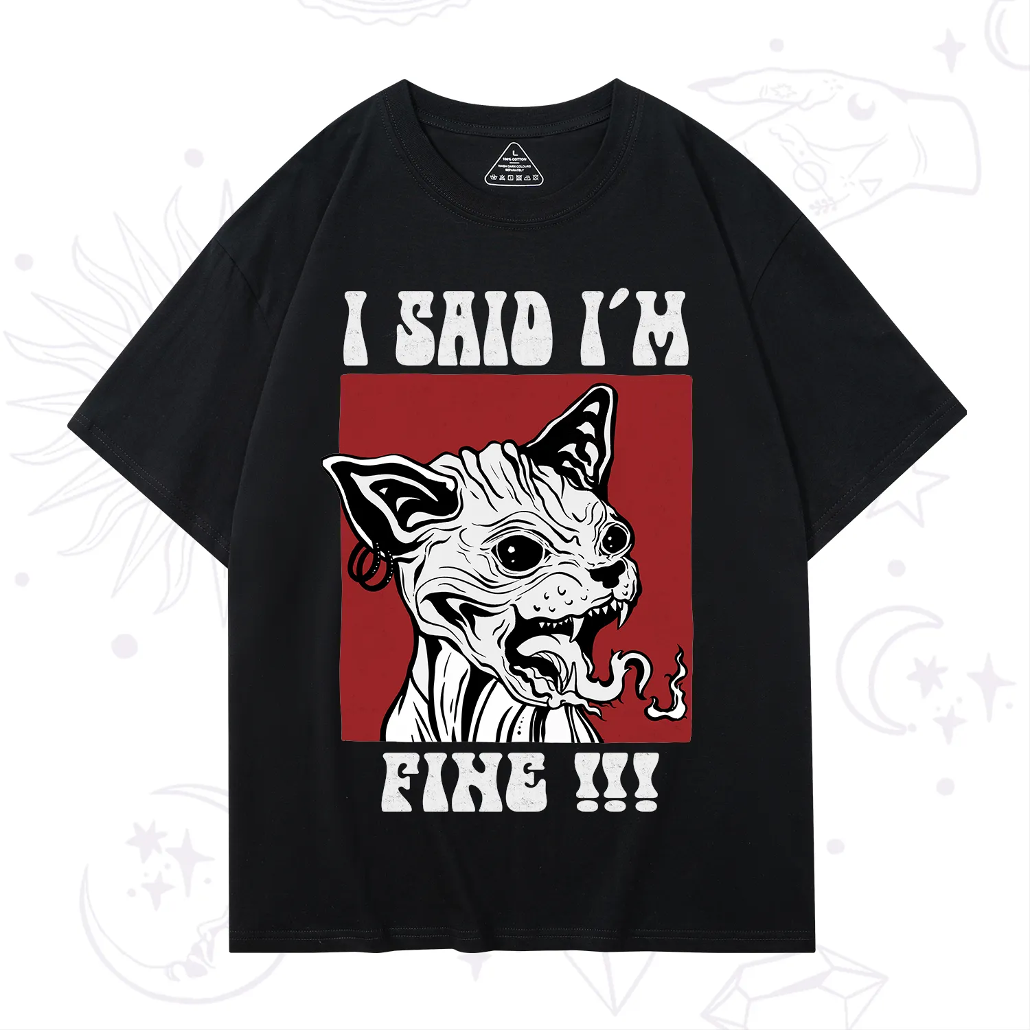 Purplehecate Angry Cat T-Shirt