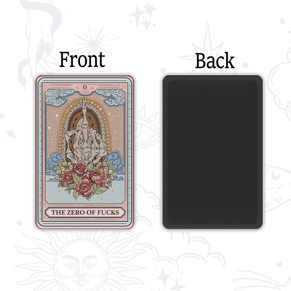 Purplehecate The Zero Of Fucks Tarot Magnet