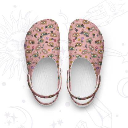 Purplehecate Evil Eye Pattern Rubber Clogs