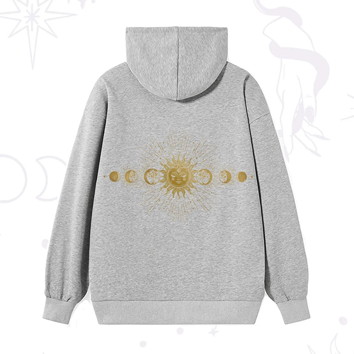 Purplehecate Mystical Moon And Sun Hoodie