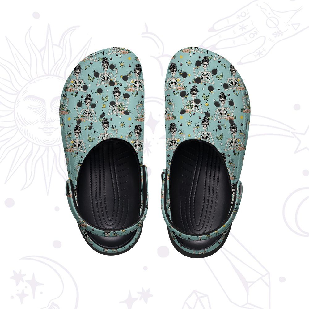 Purplehecate Everything Is Fine Rubber Clogs