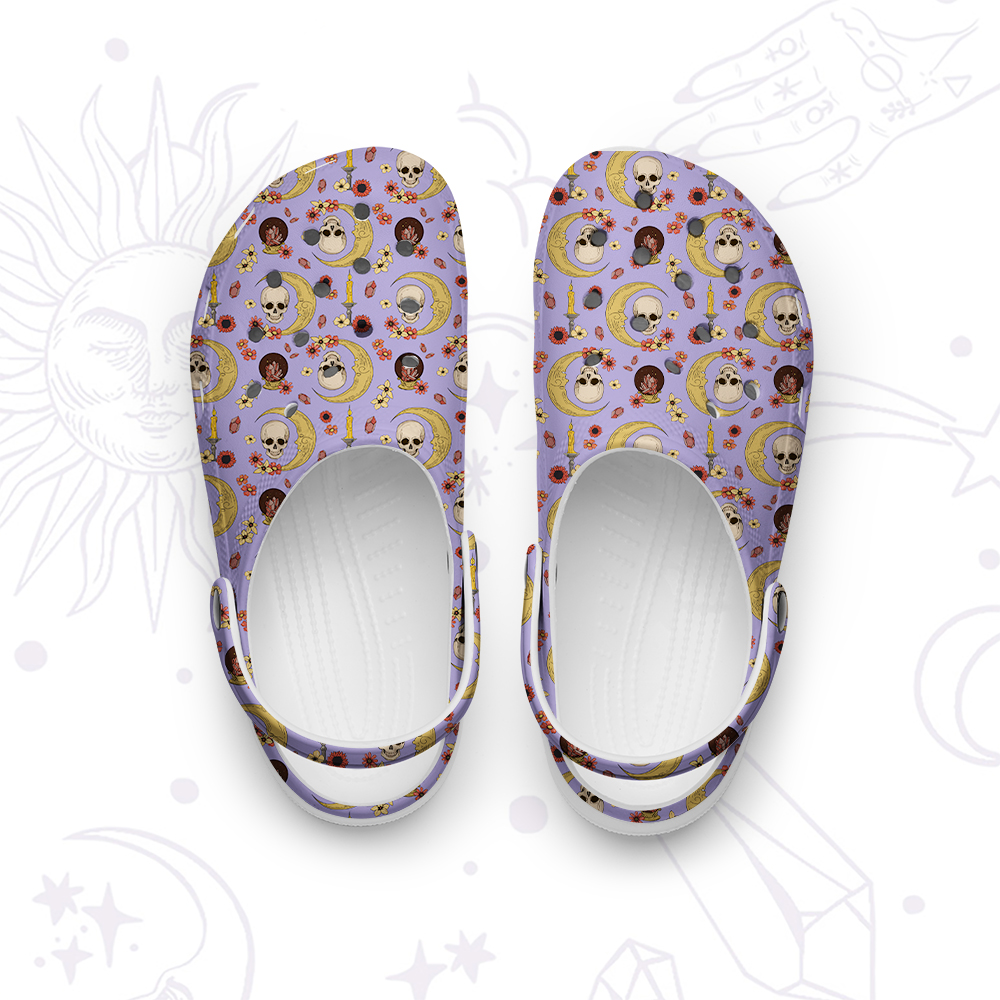 Purplehecate Sorcerer's Skull Rubber Clogs