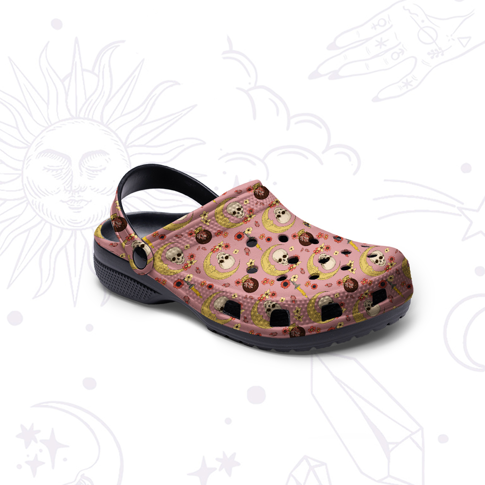 Purplehecate Sorcerer's Skull Rubber Clogs