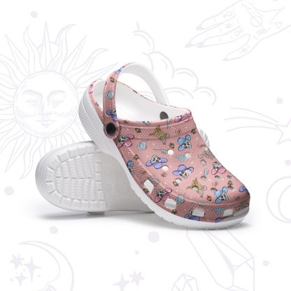 Purplehecate Magical Cowboy Skull Rubber Clogs