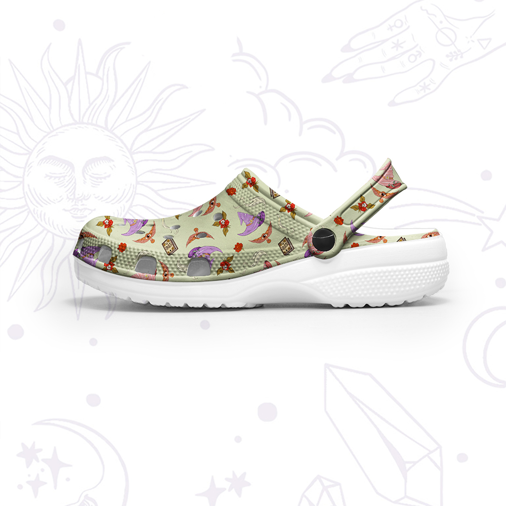 Purplehecate Fantasy Wizard Hat Rubber Clogs