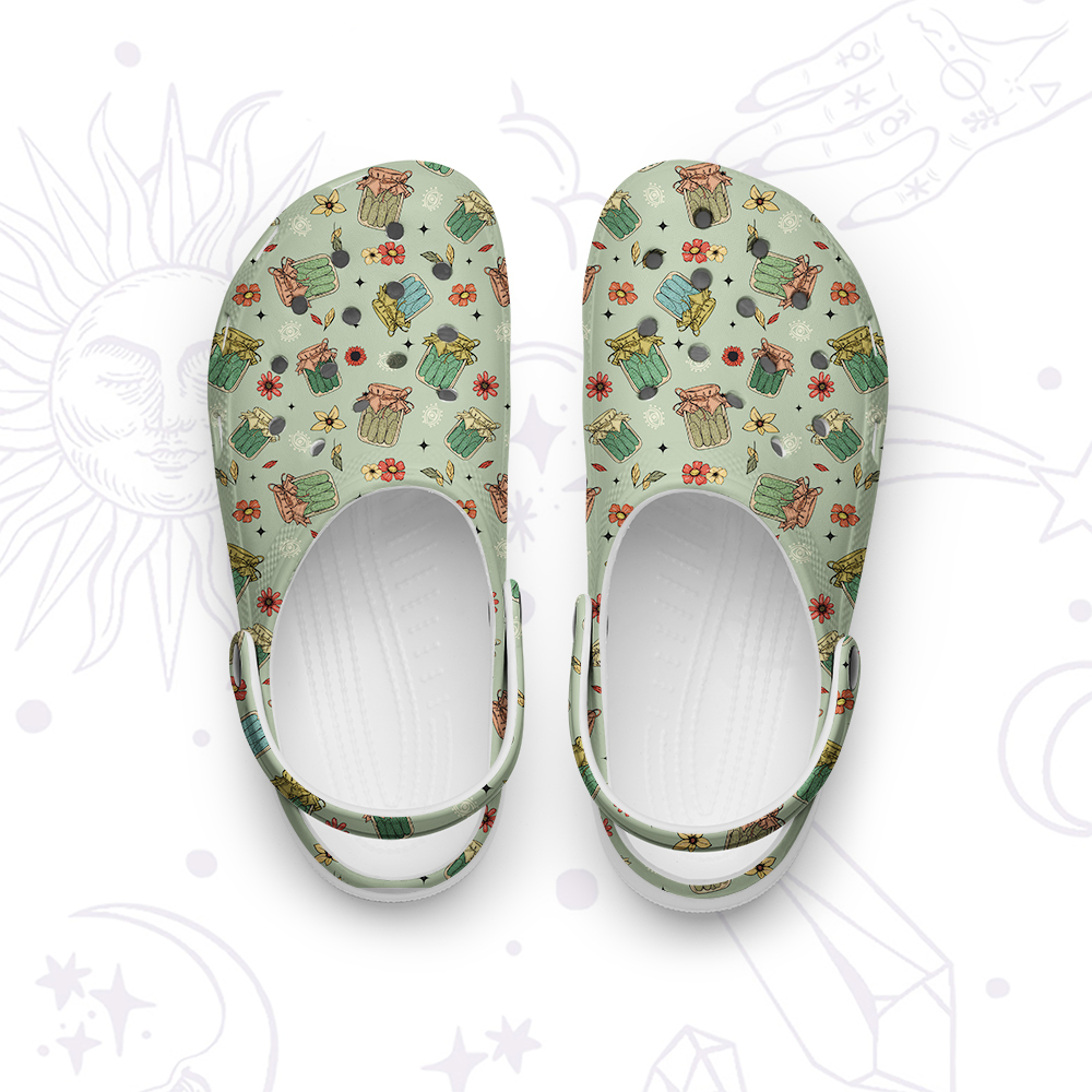 Purplehecate The Pickles Rubber Clogs