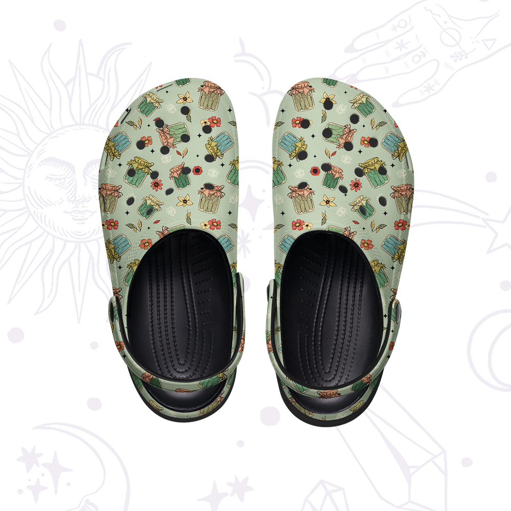 Purplehecate The Pickles Rubber Clogs