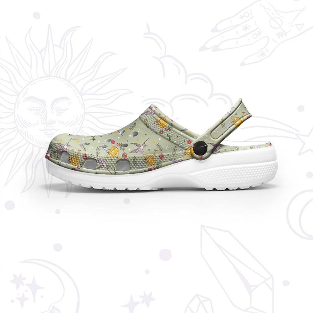 Purplehecate Magical Garden Rubber Clogs
