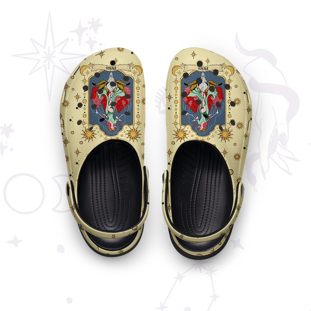 Purplehecate Aries Zodiac Rubber Clogs