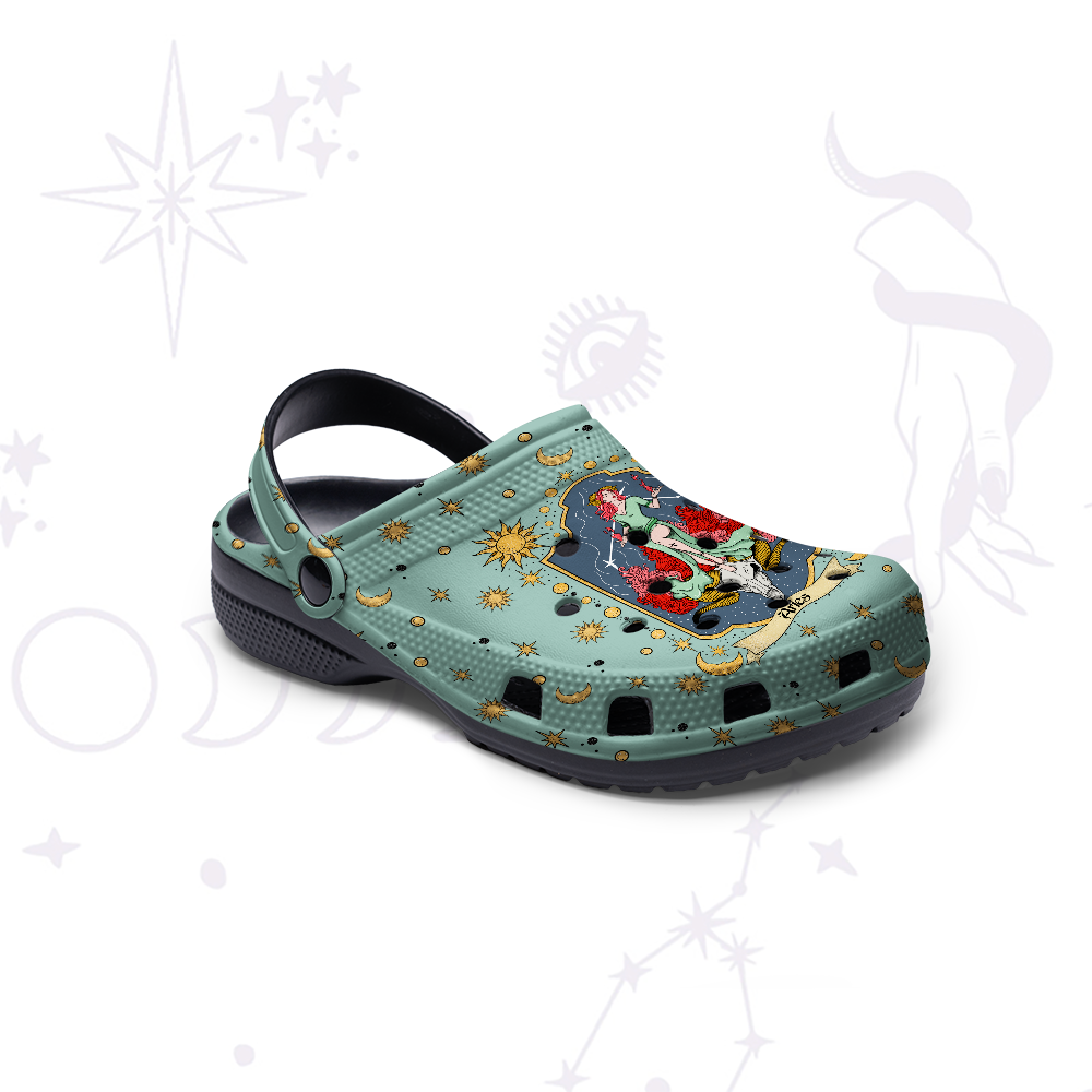 Purplehecate Aries Zodiac Rubber Clogs