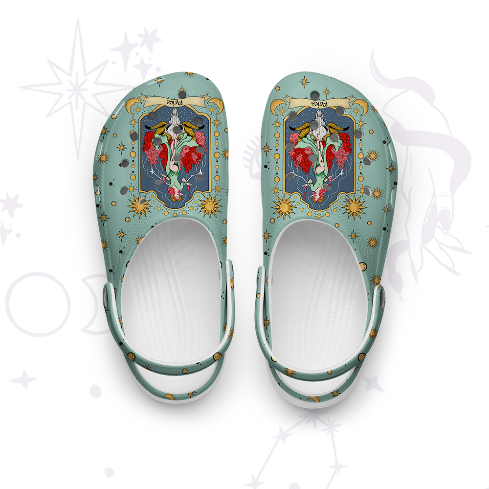 Purplehecate Aries Zodiac Rubber Clogs