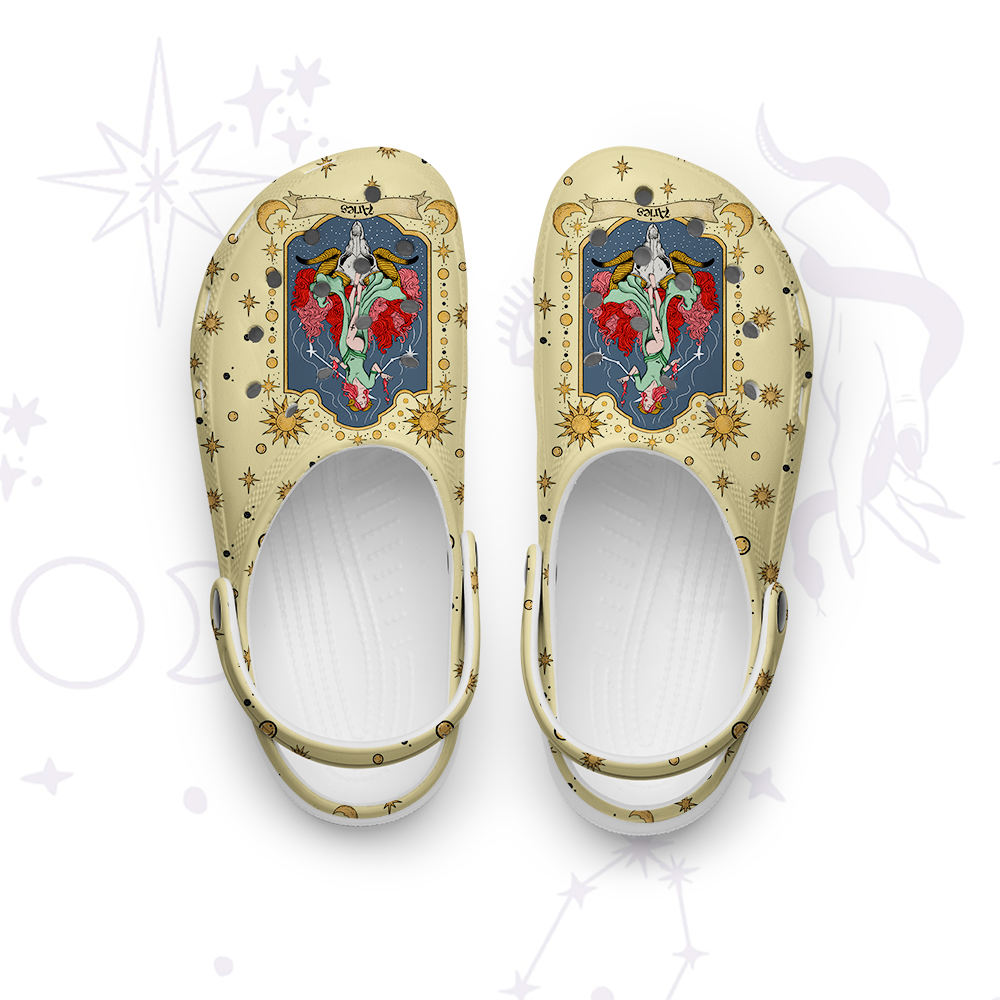 Purplehecate Aries Zodiac Rubber Clogs