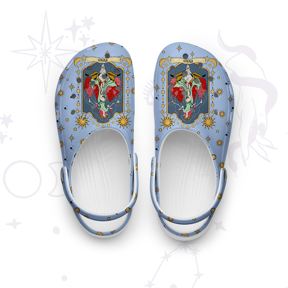 Purplehecate Aries Zodiac Rubber Clogs