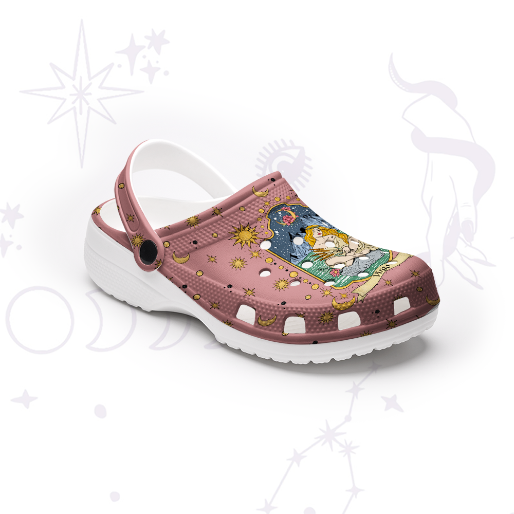 Purplehecate Virgo Zodiac Rubber Clogs