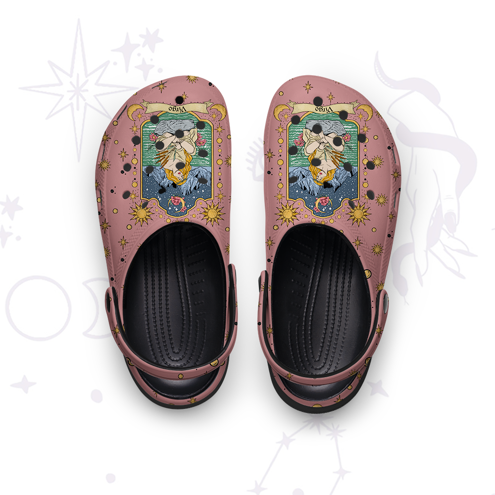Purplehecate Virgo Zodiac Rubber Clogs