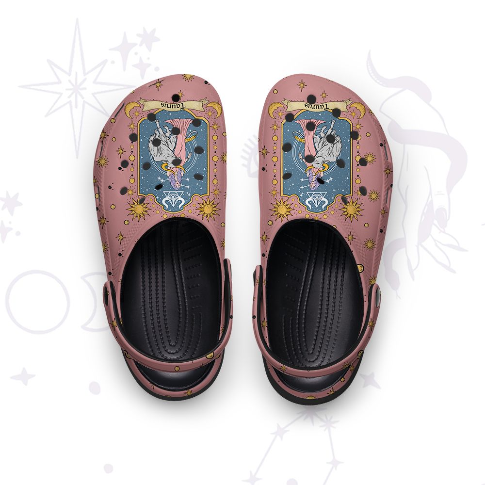 Purplehecate Taurus Zodiac Rubber Clogs
