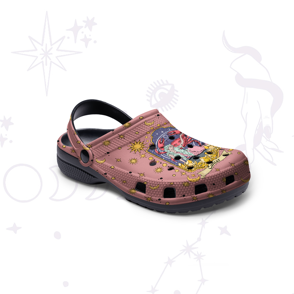 Purplehecate Cancer Zodiac Rubber Clogs