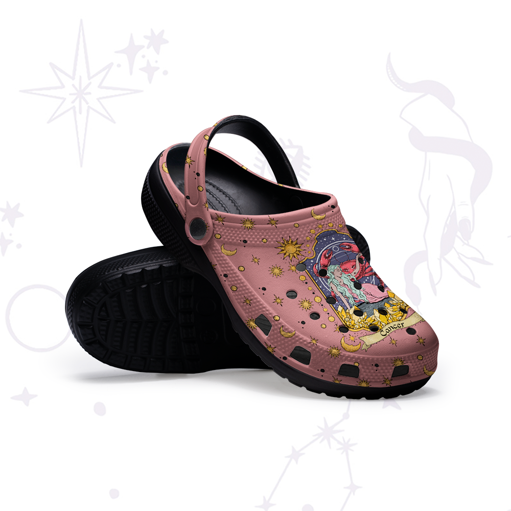 Purplehecate Cancer Zodiac Rubber Clogs