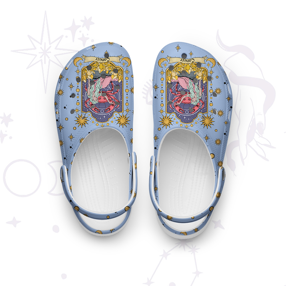 Purplehecate Cancer Zodiac Rubber Clogs