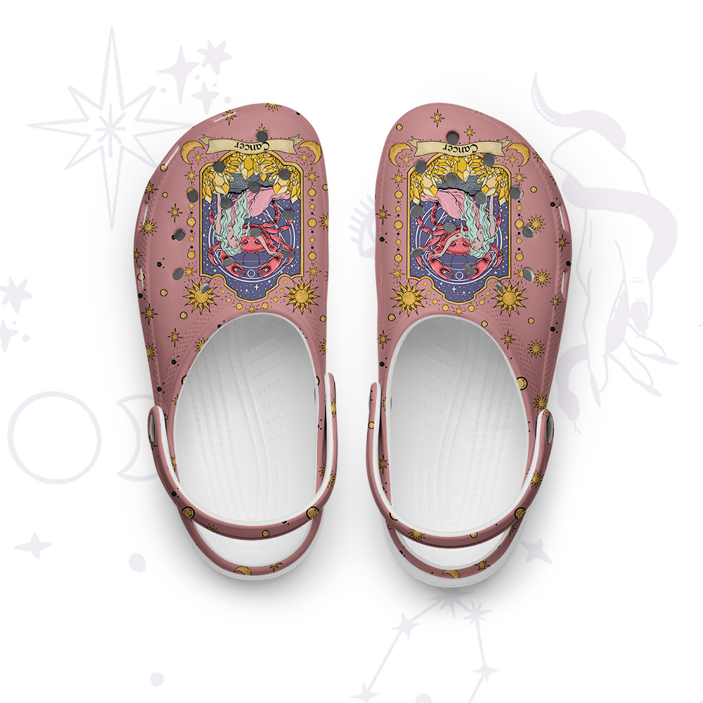 Purplehecate Cancer Zodiac Rubber Clogs