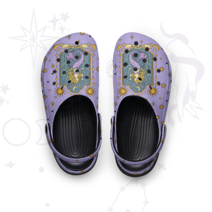 Purplehecate Capricorn Zodiac Rubber Clogs