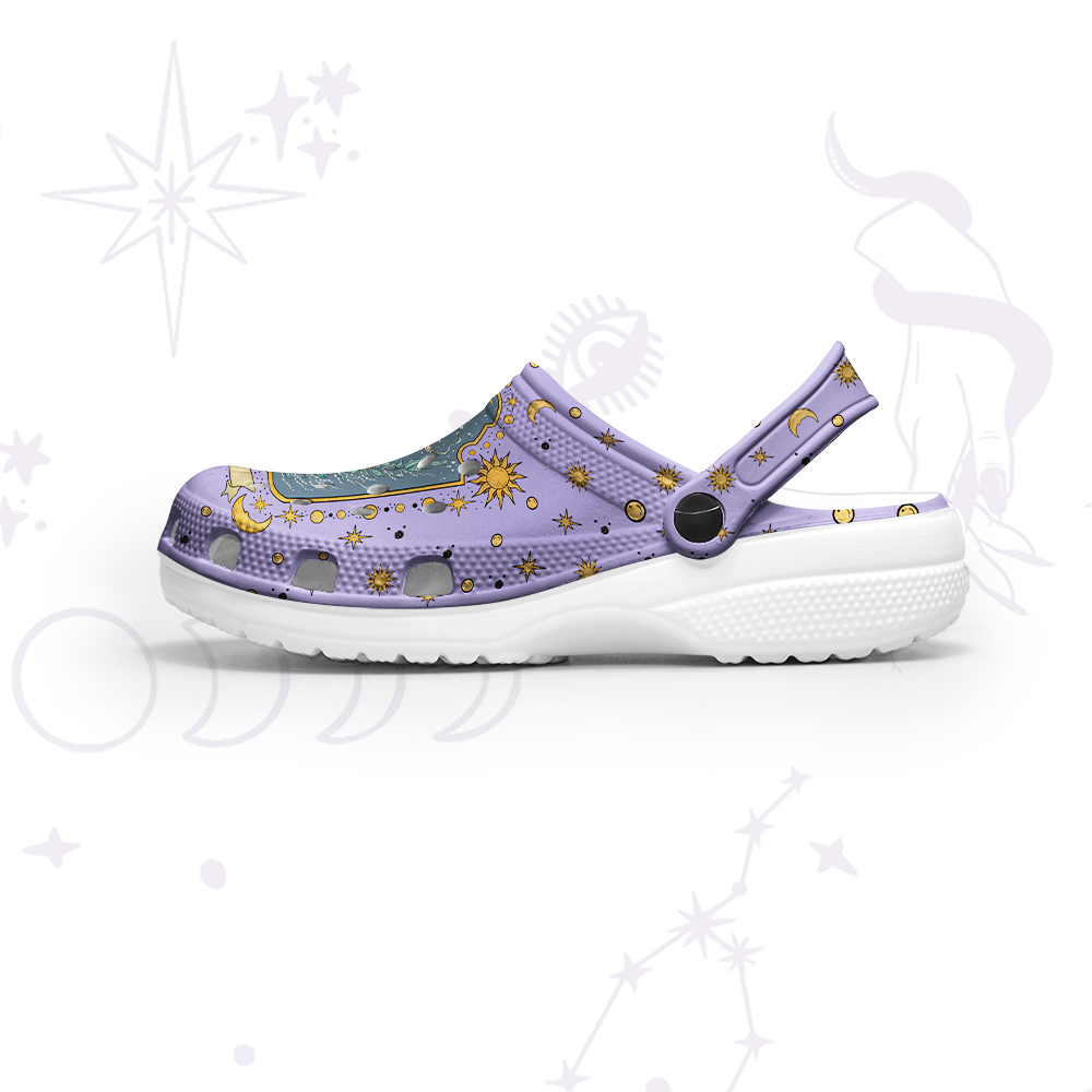 Purplehecate Capricorn Zodiac Rubber Clogs