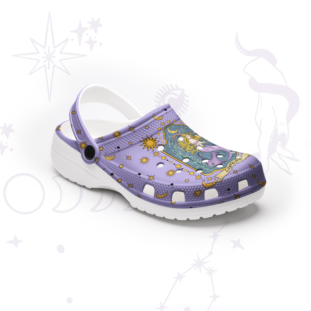 Purplehecate Capricorn Zodiac Rubber Clogs