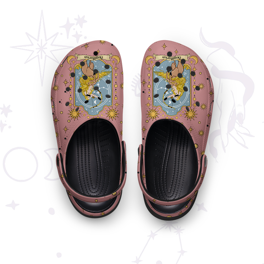 Purplehecate Sagittarius Zodiac Rubber Clogs