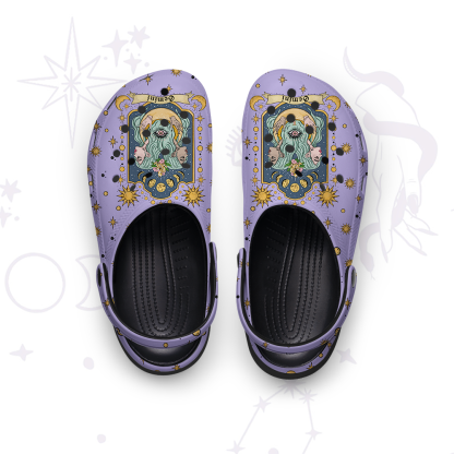 Purplehecate Gemini Zodiac Rubber Clogs