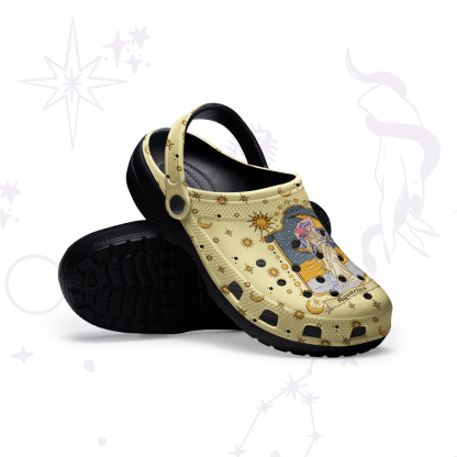 Purplehecate Aquarius Zodiac Rubber Clogs