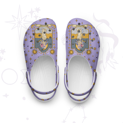 Purplehecate Aquarius Zodiac Rubber Clogs
