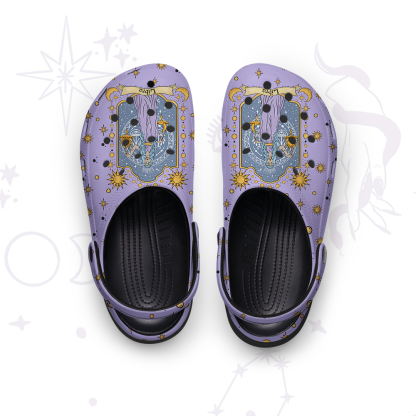Purplehecate Libra Zodiac Rubber Clogs