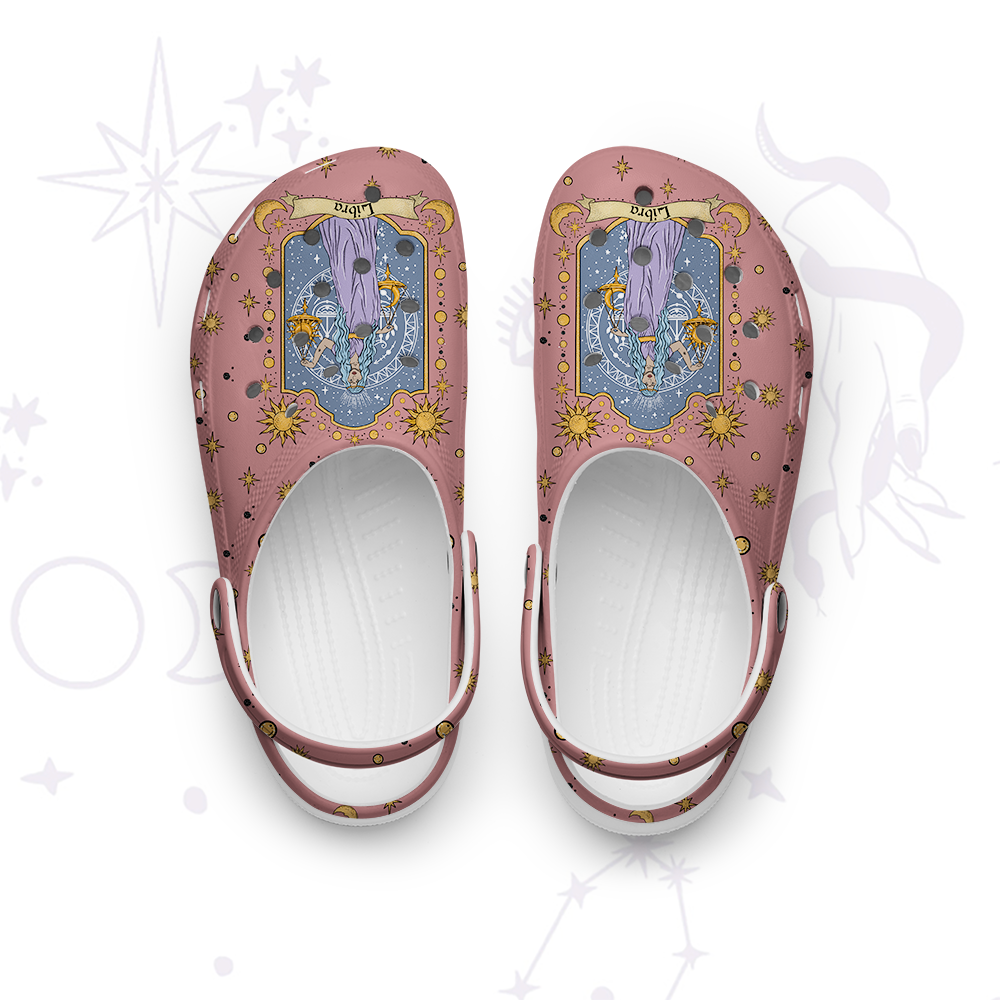 Purplehecate Libra Zodiac Rubber Clogs