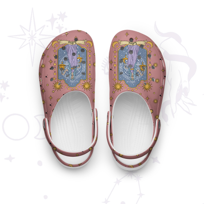 Purplehecate Libra Zodiac Rubber Clogs