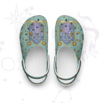 Purplehecate Libra Zodiac Rubber Clogs