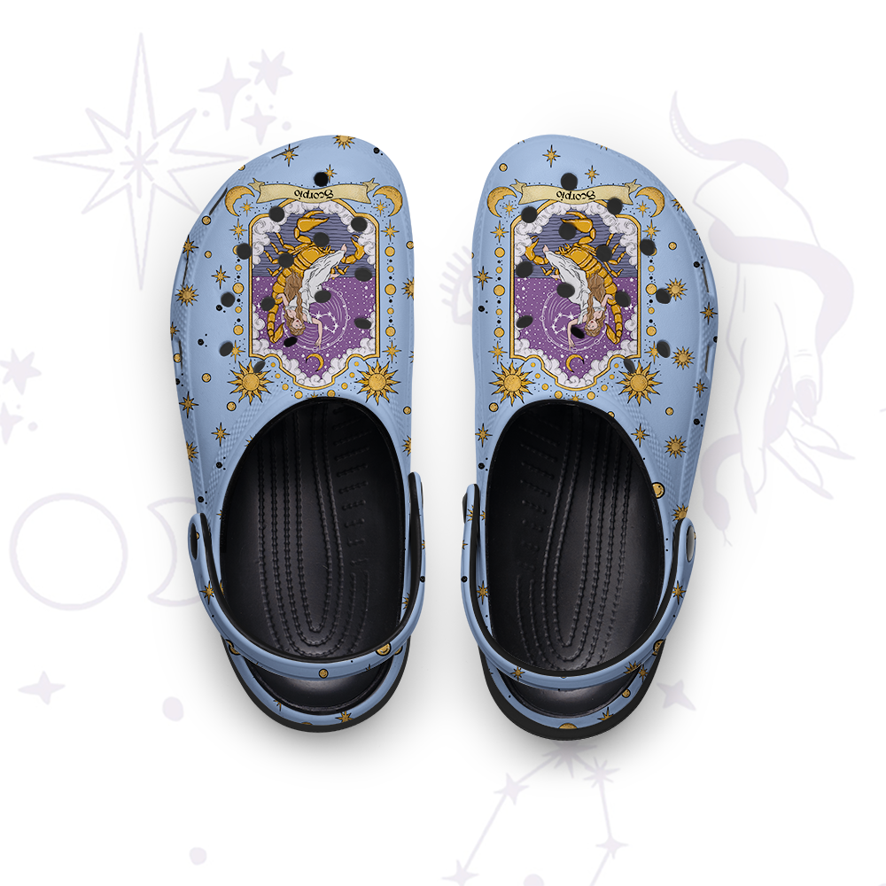 Purplehecate Scorpio Zodiac Rubber Clogs