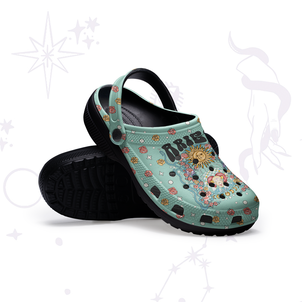 Purplehecate Aries Spirit Zodiac Rubber Clogs