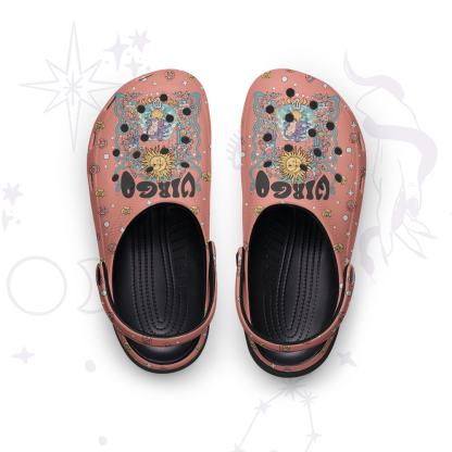Purplehecate Virgo Spirit Zodiac Rubber Clogs