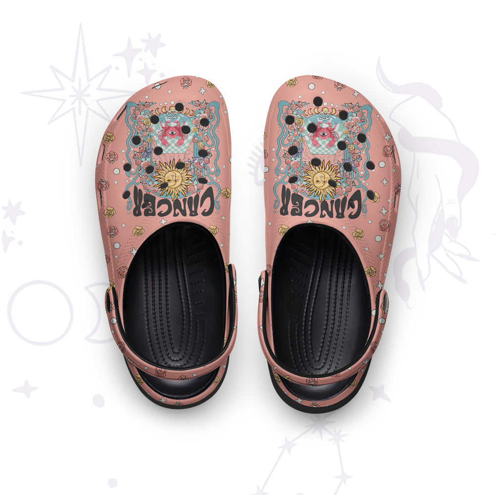 Purplehecate Cancer Spirit Zodiac Rubber Clogs