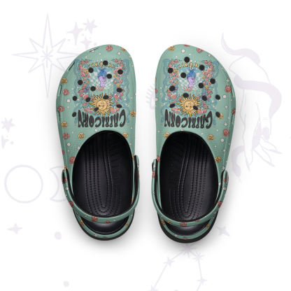 Purplehecate Capricorn Spirit Zodiac Rubber Clogs
