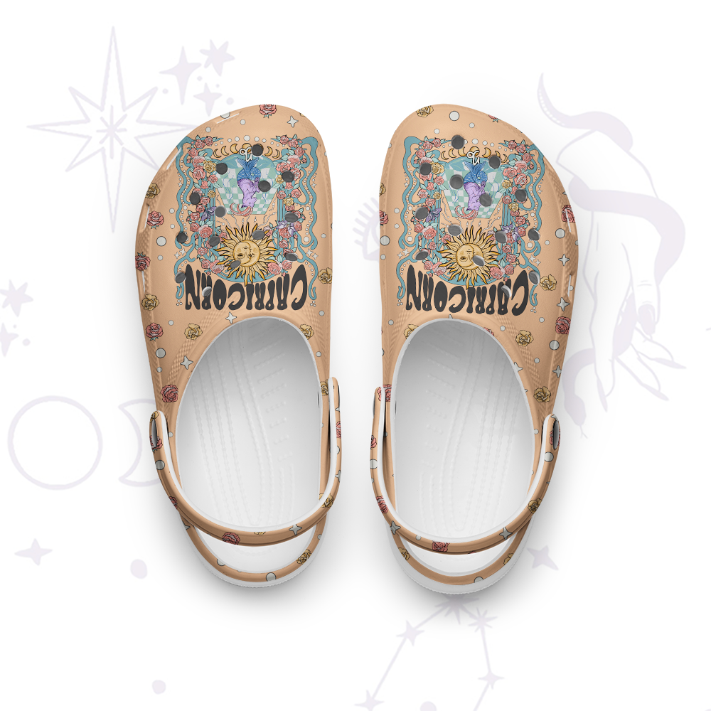 Purplehecate Capricorn Spirit Zodiac Rubber Clogs