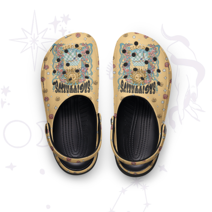 Purplehecate Sagittarius Spirit Zodiac Rubber Clogs