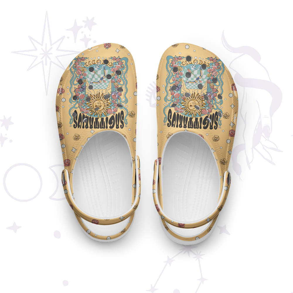Purplehecate Sagittarius Spirit Zodiac Rubber Clogs
